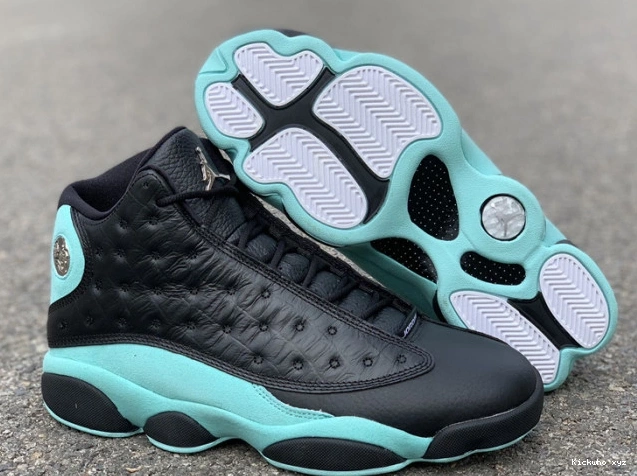 Island Black Air 414571-030 Retro Jordan 13 Green 0627